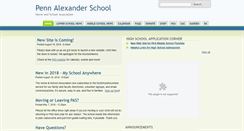 Desktop Screenshot of pennalexanderschool.org